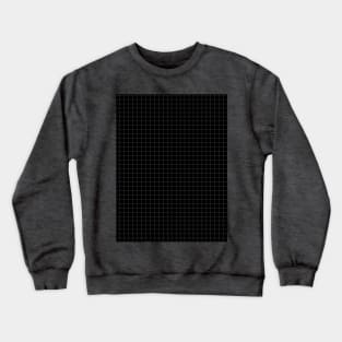 Black Design with Grey Grid Crewneck Sweatshirt
